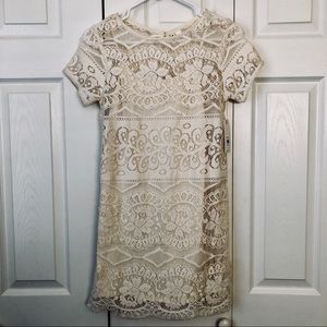 Billabong Crochet dress w/Camisole Attached
